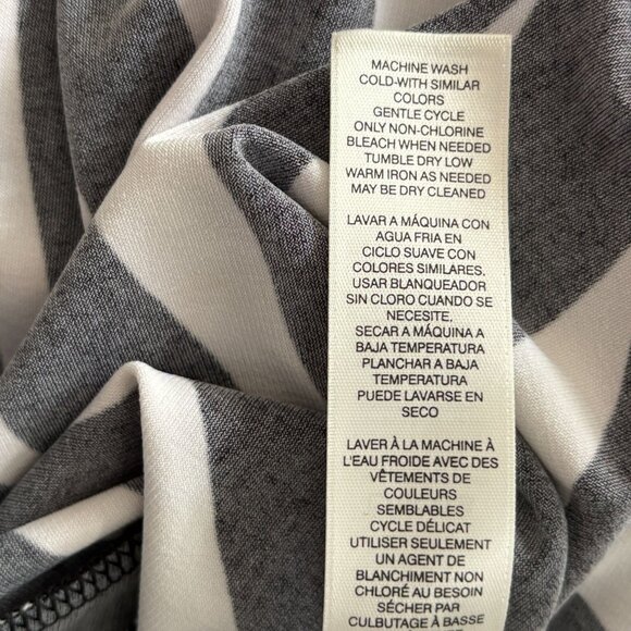 Chicos Size 0 Dress Zebra Print Cold Shoulder Womens Small Black White Brunch - Picture 9 of 9